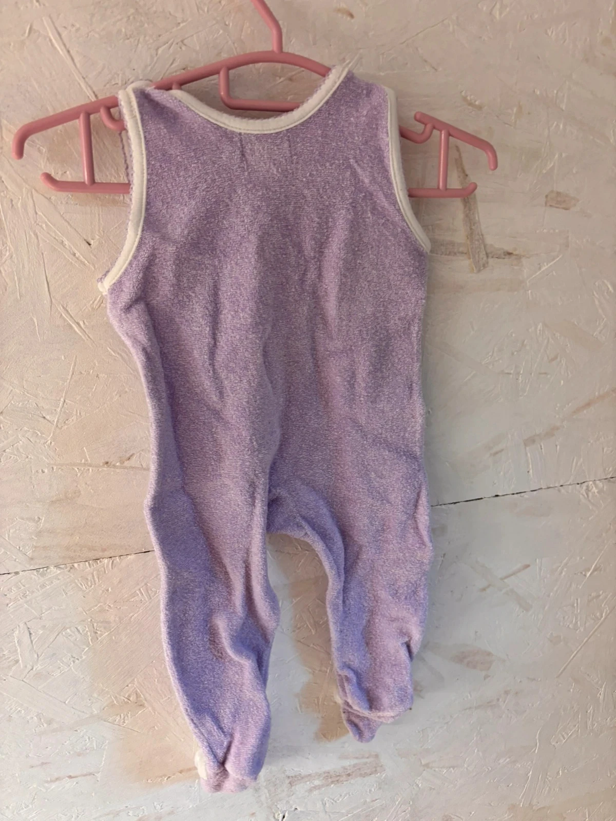 Vintage Purple Terry Sleepsuit / Romper – Petit Bateau – 6 Months (67 cm) – photo 7